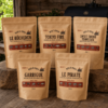 Pack La Tribu composé des cinq rubs Rub à Papa en sachets de 250 g